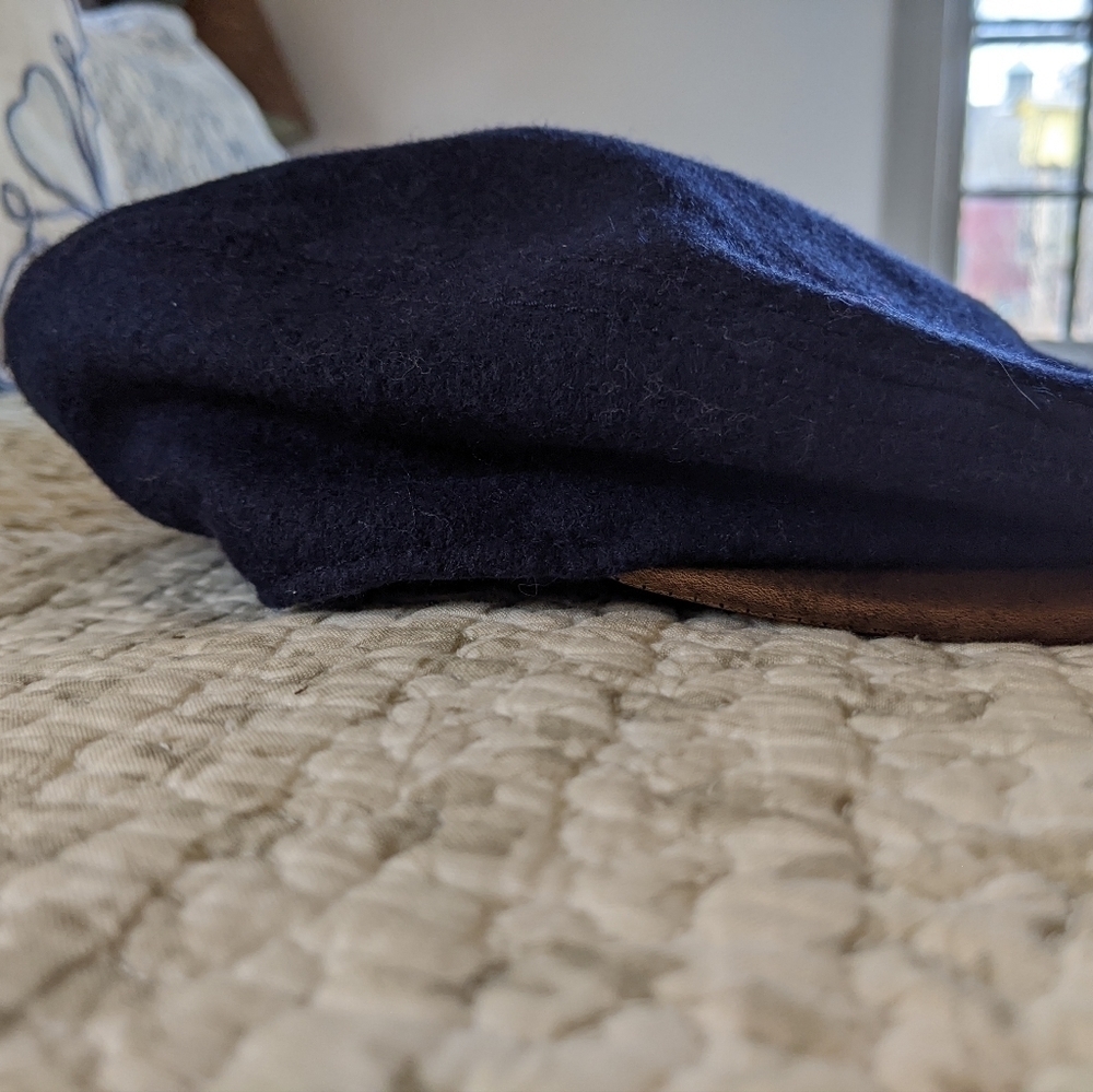 Baby Gap Wool Blend Navy Blue  Driving Cap Hat Size XS/S
